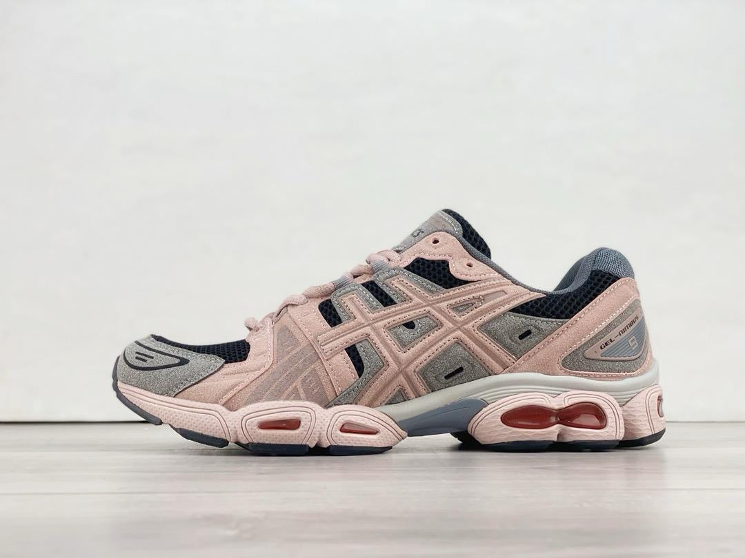 ASICS GEL-NIMBUS 9 グレー ピンク ゲルニンバス9 24.5 【公式通販】
