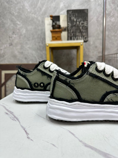 Maison Mihara Yasuhiro Peterson OG Sole Canvas Low Green