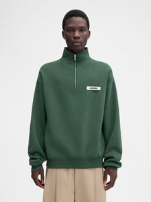 Jacquemus Pull Zippé Vert (vente privée)