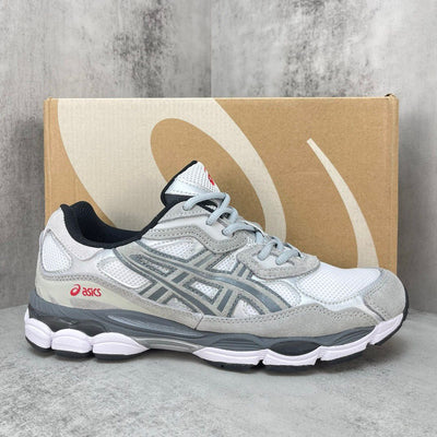 Asics Gel NYC acier blanc gris rouge lashoesby