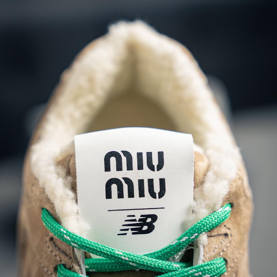 New Balance Miu Miu Beige Winter Ecru Shearling | lashoesby