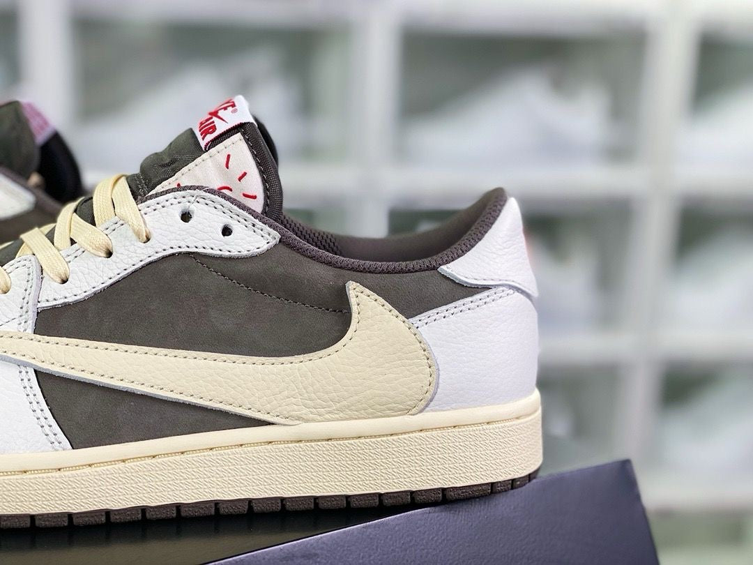 Travis Scott X Jordan 1 Low Mocha | lashoesby