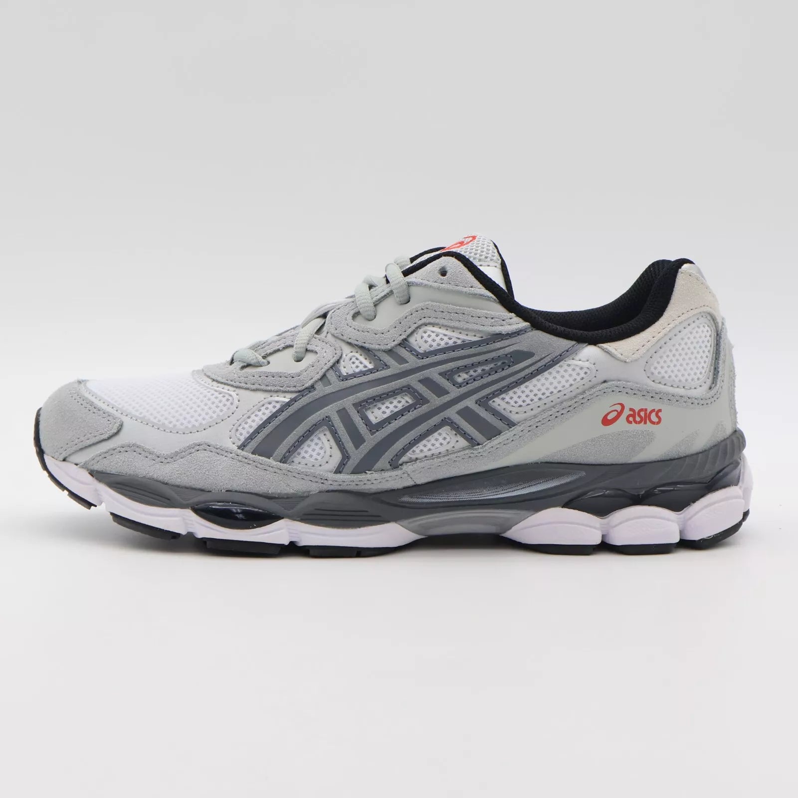 Asics Gel NYC acier blanc gris rouge lashoesby