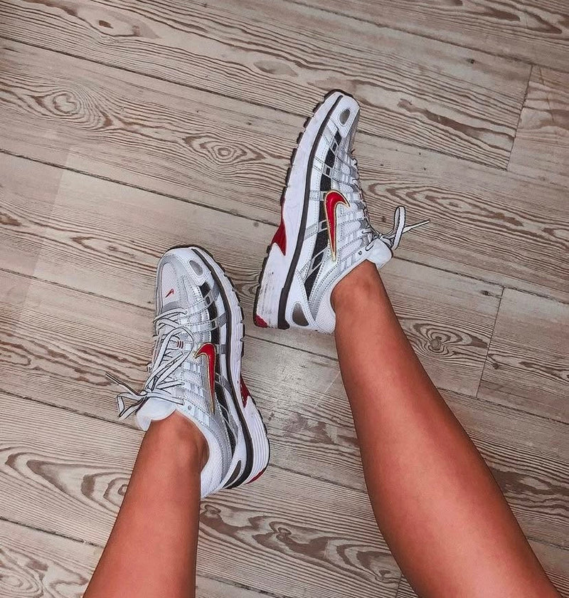 Nike P-6000 / White Varsity Red
