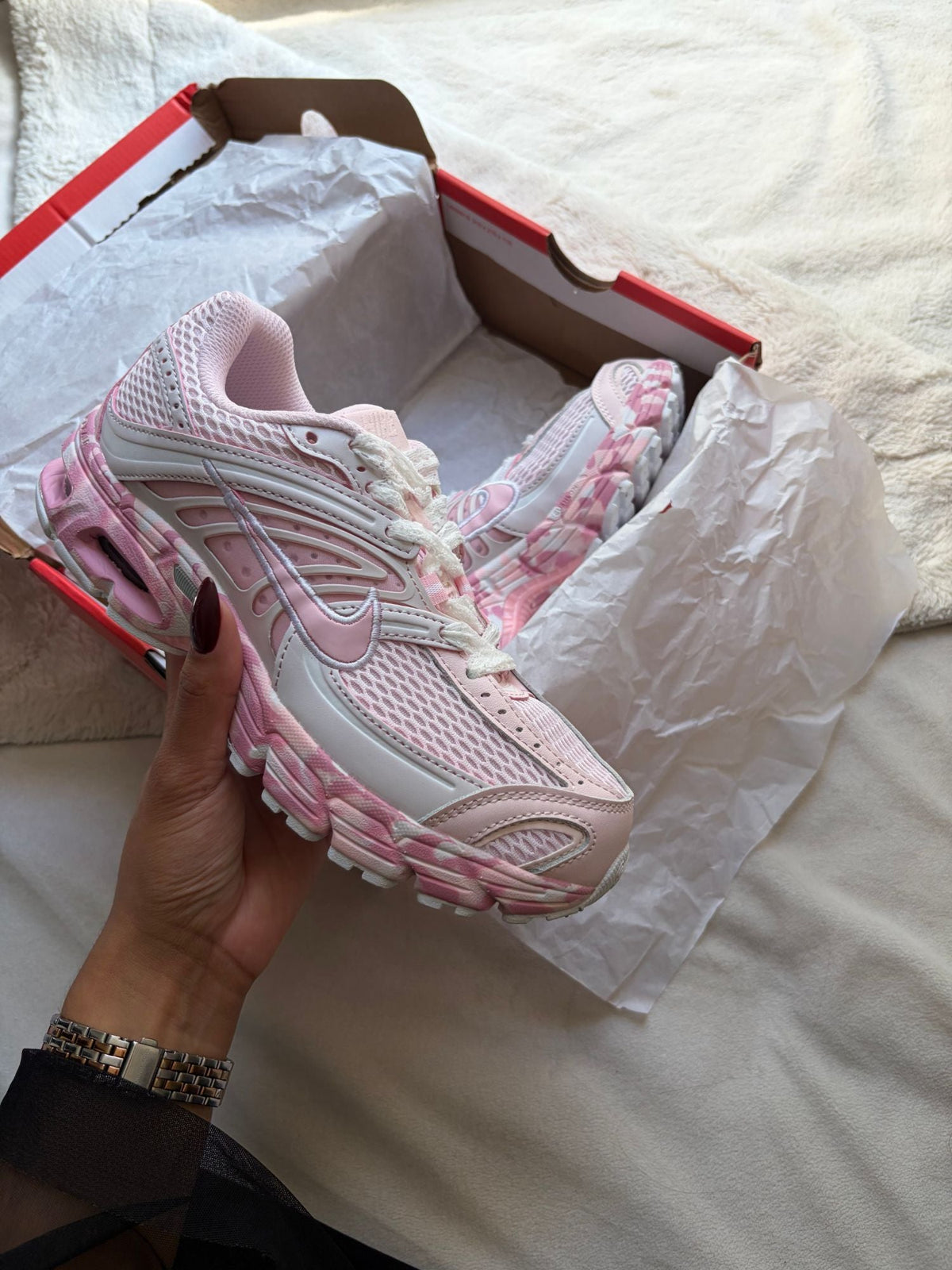 Nike running rose, vue intérieure