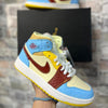 Sneakers - Air Jordan 1 Beige marron