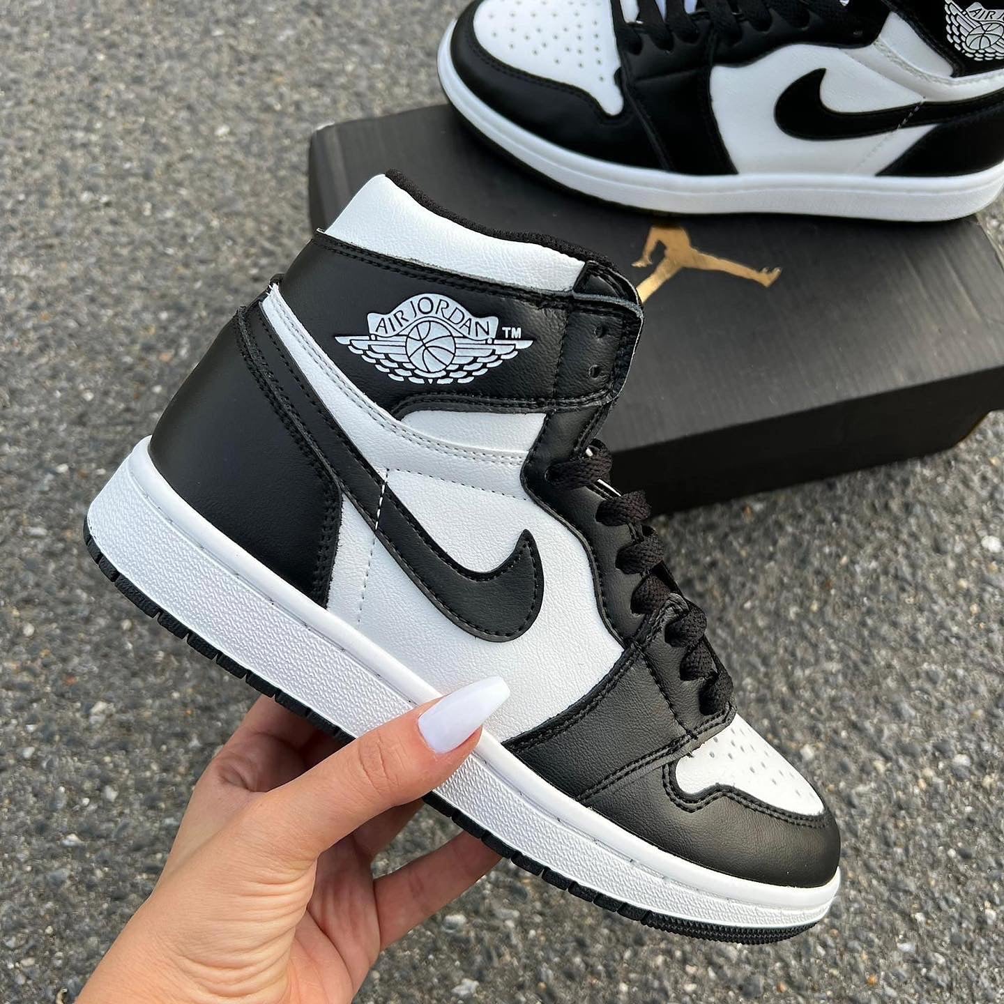 Sneakers Air Jordan 1 Black lashoesby