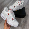 Sneakers - Jordan rétro 4 White red